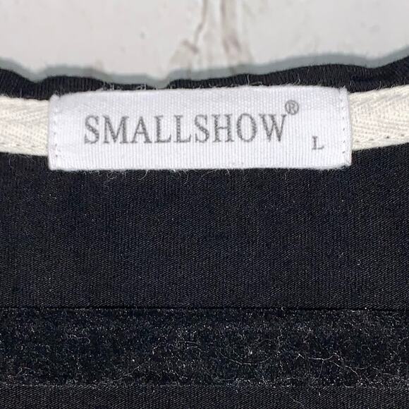 Smallshow Black Short Sleeve Nursing Tops Two - Picture 3 of 10